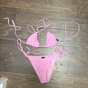 Triangl Pink Bikini Set
